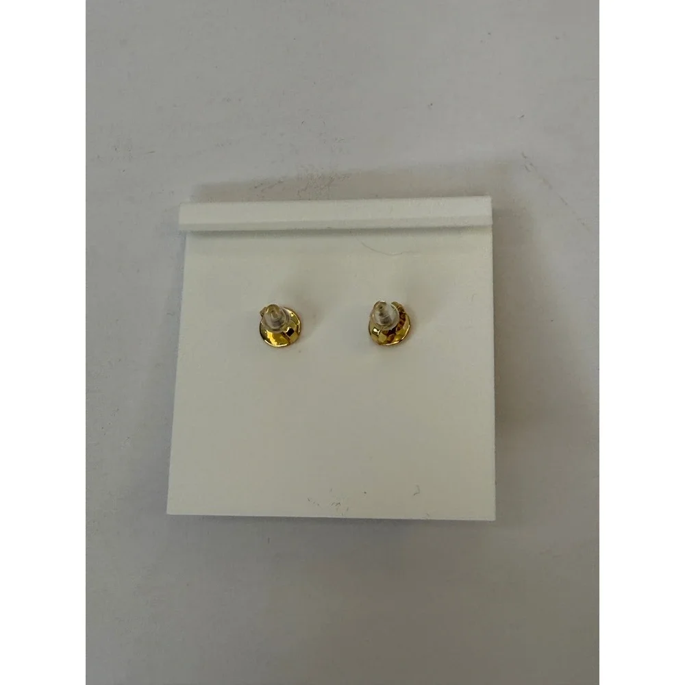Tory Burch Miller Gold Pave Crystal Pearl Drop Earrings Double T Logo NWT‎ Chic